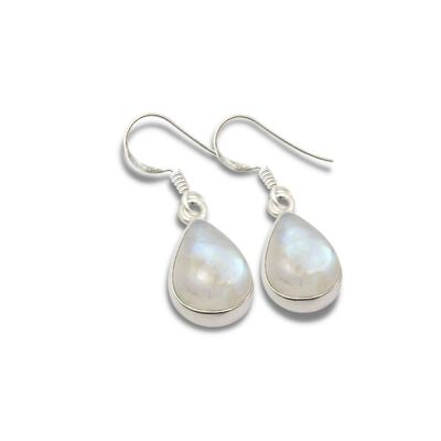 Moonstone and 925 Silver "Priestess" Earrings