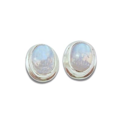 "Femininity and Softness" Moonstone and 925 Silver Earrings