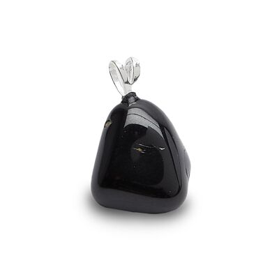 “Success” pendant in Black Spinel and its 925 Silver eyelet