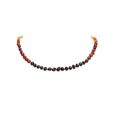 Baby necklace “Total Confidence” rainbow in Amber