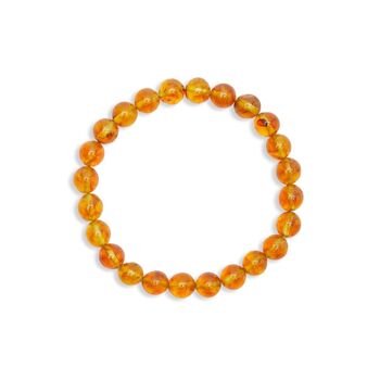 Bracelet écologique “Rayons Solaires” en Ambre jaune 2