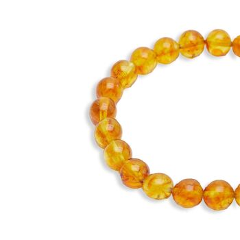 Bracelet écologique “Rayons Solaires” en Ambre jaune 3