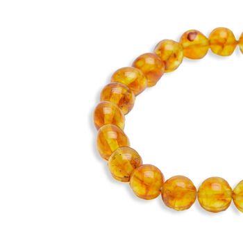 Bracelet écologique “Rayons Solaires” en Ambre jaune 4