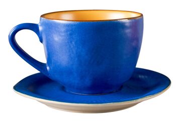Tasses à café colorées avec soucoupe - Lot de 6 - 2