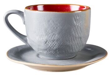 Tasses à café colorées avec soucoupe - Lot de 6 - 7