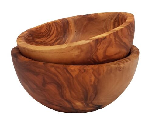 Bowl - Olive Wood - Set of 2 - Ø 12cm