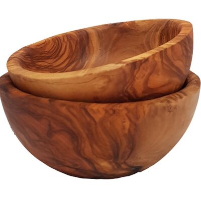 Bowl - Olive Wood - Set of 2 - Ø 12cm
