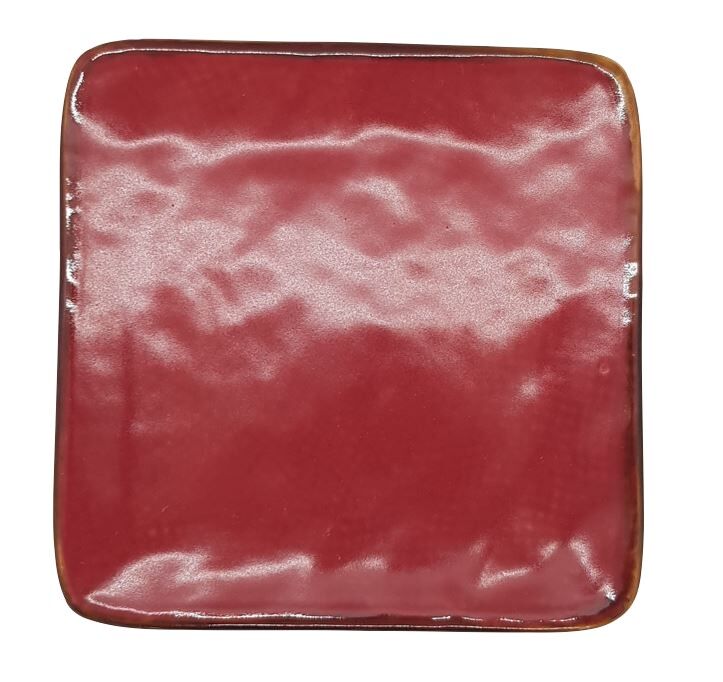 Street food - Assiette Tapas Rouge - 11.5cm * 11.5cm -