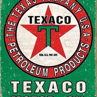 TEXACO Huile Moteur Look Vintage