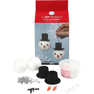 Kit Modelage Noël - Foam Clay - Tête Bonhommes de neige