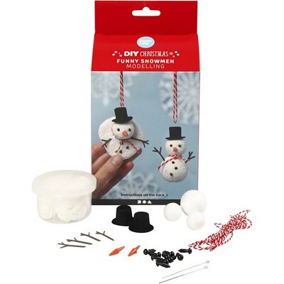 Kit Modelage Noël - Foam Clay - Bonhommes de neige