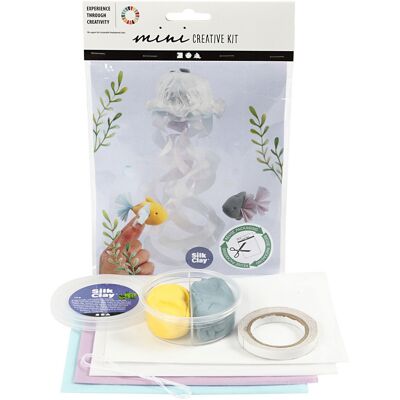 Mini kit créatif pour enfant spécial recyclage - Méduse et Poissons