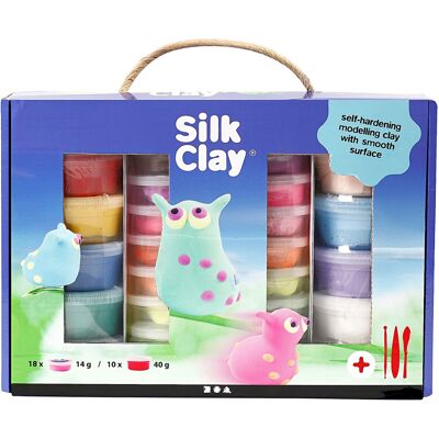 Kit modelage pâte Silk clay - 31 pcs