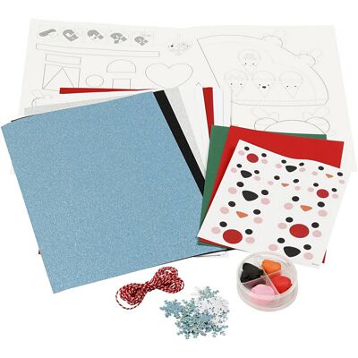 Kit de décoration en papier - Bonhomme de neige
