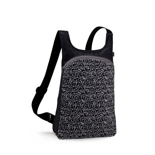 MOCHILA minimalista MODELO CD MUSIKAL -HANDMADe-