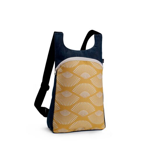 MOCHILA minimal MODELO CD ABANICOS -HANDMADe-