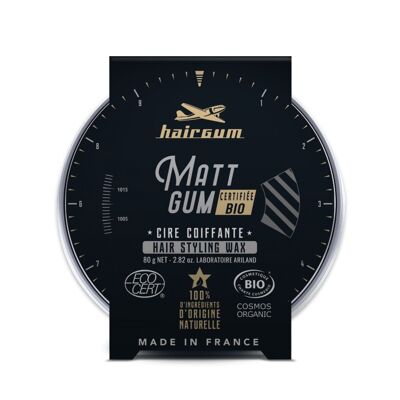 Matt Gum Wax 80g Certificado Cosmos Organic