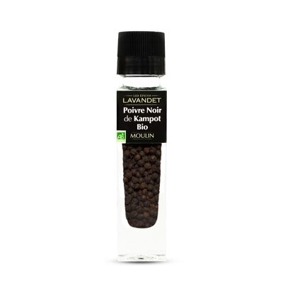 Organic Kampot Black Pepper mill