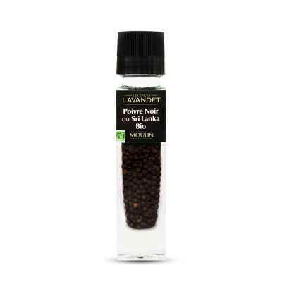Molinillo de pimienta negra orgánica de Sri Lanka