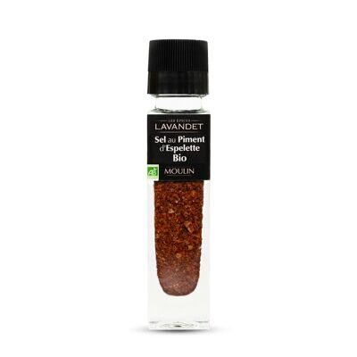 Salz mit Espelette-Chili BiO-Mühle