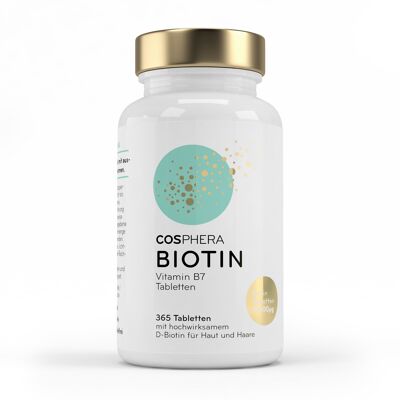 tabletas de biotina