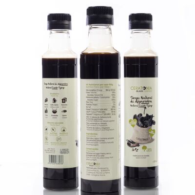 Black essence carob syrup