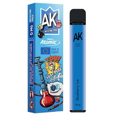 AK E-Shisha - Blueberry Ice - without nicotine - approx. 700 puffs