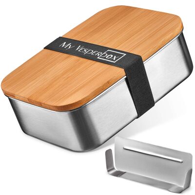 My Vesperbox Fima - Edelstahl Lunchbox mit Schneidebrett - 850 / 1200ml - 1200ml