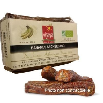 DRIED FRUITS / Dried Banana - Whole - COSTA-RICA - 250 g - Organic* (*Certified Organic by FR-BIO-10)