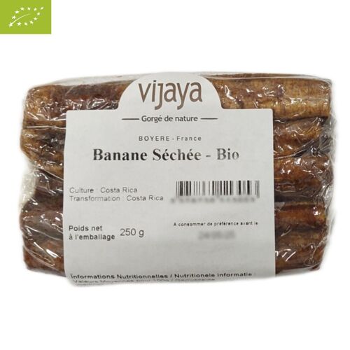 FRUITS SECS / Banane Séchée - Entière - COSTA-RICA - 250 g - Bio* (*Certifié Bio par FR-BIO-10)