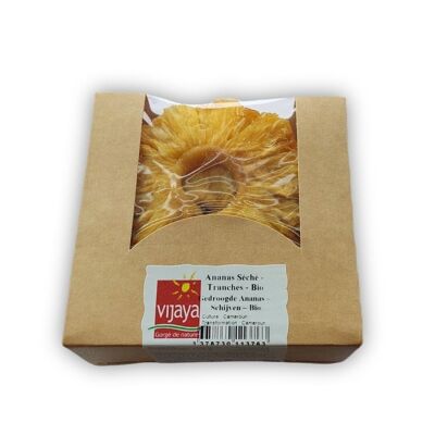 DRIED FRUITS / Dried Pineapple - Slices - CAMEROON - 125 g - Organic* (*Certified Organic by FR-BIO-10)
