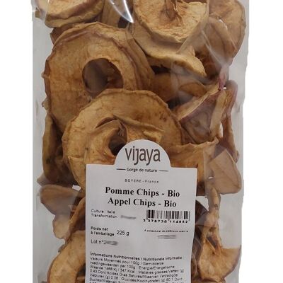 DRIED FRUITS / Apple Chips - ITALY - 225g - Organic* (*Certified Organic by FR-BIO-10)