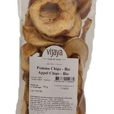 DRIED FRUITS / Apple Chips - ITALY - 125g - Organic* (*Certified Organic by FR-BIO-10)