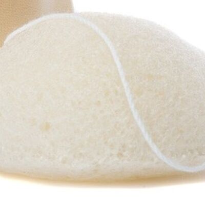 White konjac sponge - all skin types - cleanses and tones - bulk