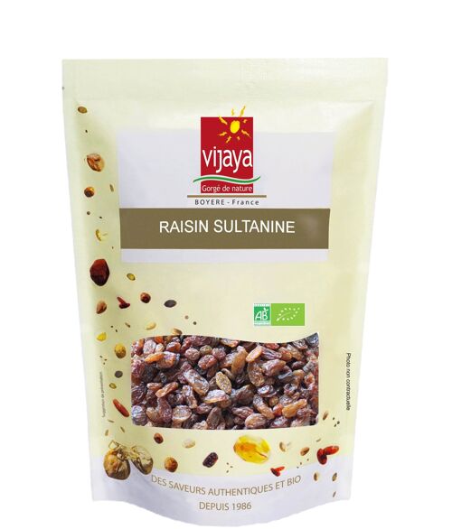 FRUITS SECS / Raisin Sultanine - TURQUIE - 1 kg - Bio* (*Certifié Bio par FR-BIO-10)