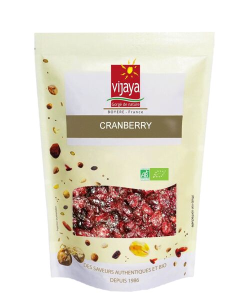 FRUITS SECS / Cranberry (Canneberge) Séchée - CANADA - 1 Kg - Bio* (*Certifié Bio par FR-BIO-10)