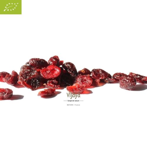 FRUITS SECS / Cranberry(Canneberge) Moitié Séchée-Jus de Pomme-CANADA-11,34Kg-Bio* (*Certifié Bio par FR-BIO-10)
