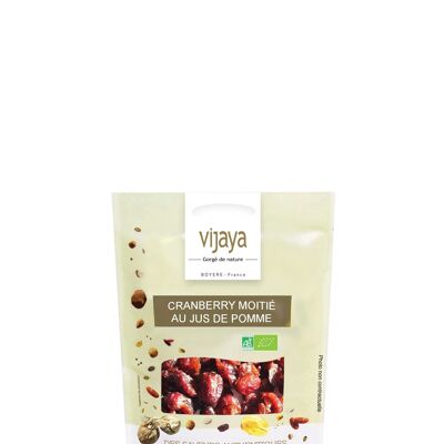 DRIED FRUITS / Cranberry (Cranberry)-Half-Dried with Apple Juice-CANADA-125g-Organic* (*Certified Organic by FR-BIO-10)