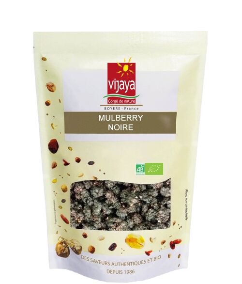 FRUITS SECS / Mûre - Mulberry Noire Séchée - OUZBEKISTAN - 1Kg - Bio* (*Certifié Bio par FR-BIO-10)