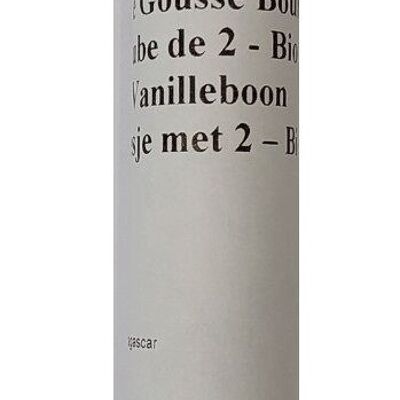 Vanille Gousse Bourbon - MADAGASCAR - Tube de 2 - Bio* (*Certifié Bio par FR-BIO-10)
