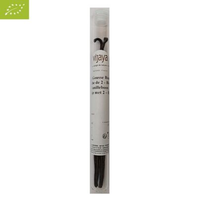 Bourbon Vanilleschote - MADAGASKAR - 2er Tube - Bio* (*Certified Organic by FR-BIO-10)