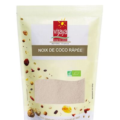 DRIED FRUITS / Grated Coconut - Medium - PHILIPPINES - 500 g - Organic* & Fair Trade (*Certified Organic by FR-BIO-10)