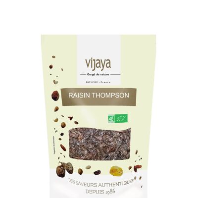 FRUITS SECS / Raisin THOMPSON - TURQUIE - 500 g - Bio* (*Certifié Bio par FR-BIO-10)