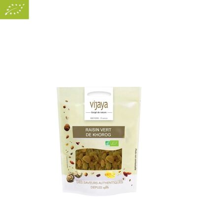 FRUTOS SECOS / Uva Verde de KHOROG - UZBEKISTAN - 125g - Ecológico* (*Certificado Ecológico por FR-BIO-10)