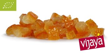 Ecorce d'Orange Confite-Cubes irréguliers-ITALIE-5 kg-6x6 mm-Bio* (*Certifié Bio par FR-BIO-10)