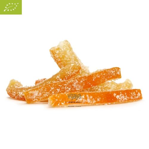 Ecorce d'Orange Confite - Bâtonnets - ITALIE - 5kg - Bio* (*Certifié Bio par FR-BIO-10)