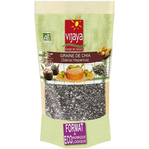 Graine de Chia (Salvia hispanica) Noire - BOLIVIE - 1kg - Bio* (*Certifié Bio par FR-BIO-10)