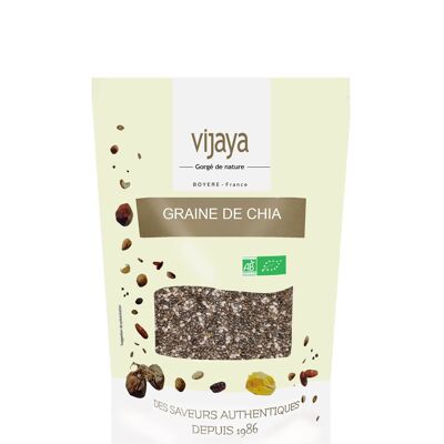 Black Chia Seed (Salvia hispanica) - BOLIVIA/PARAGUAY - 500g- Organic* (*Certified Organic by FR-BIO-10)