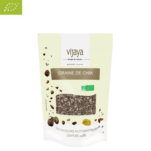 Graine de Chia (Salvia hispanica) Noire - BOLIVIE/PARAGUAY - 500g- Bio* (*Certifié Bio par FR-BIO-10)