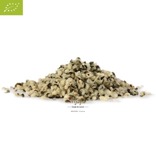 Graine de Chanvre Décortiquée - FRANCE - 10 Kg - Bio* (*Certifié Bio par FR-BIO-10)